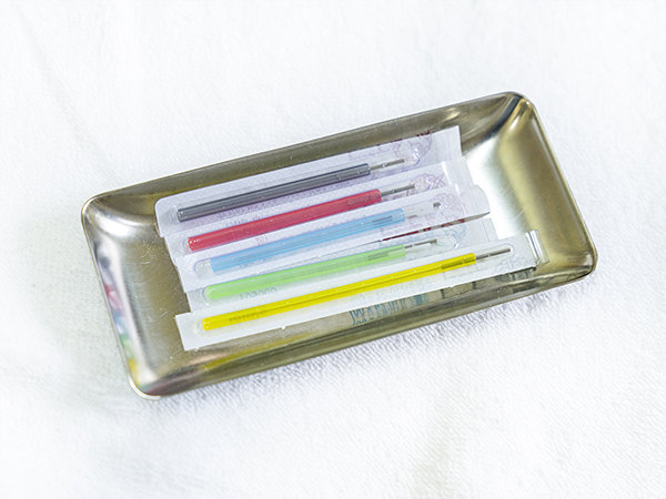 様々な種類の鍼